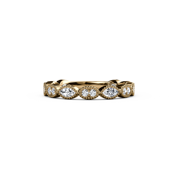 Bixlers 1785 Classics Diamond Marquise & Round Ring In 14k Gold 1