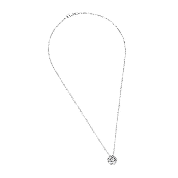 Bixlers Celebration Diamond Kissing Ball Necklace In 14K White Gold