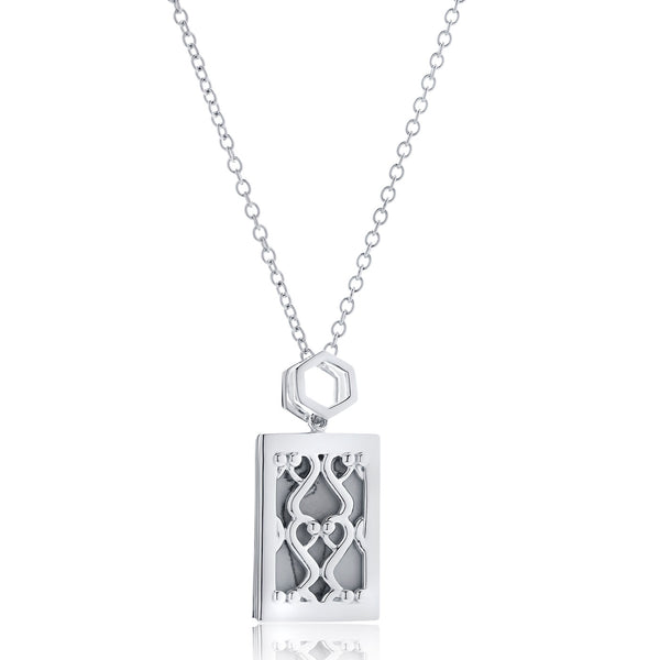 Bixlers Expressions Diamond Screen Pendant In Sterling Silver 8