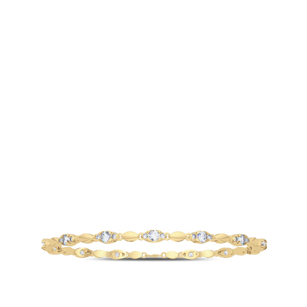 Bixlers Bixler 1785 Classics Diamond Straight Line Bracelet In 14K Yellow Gold 1